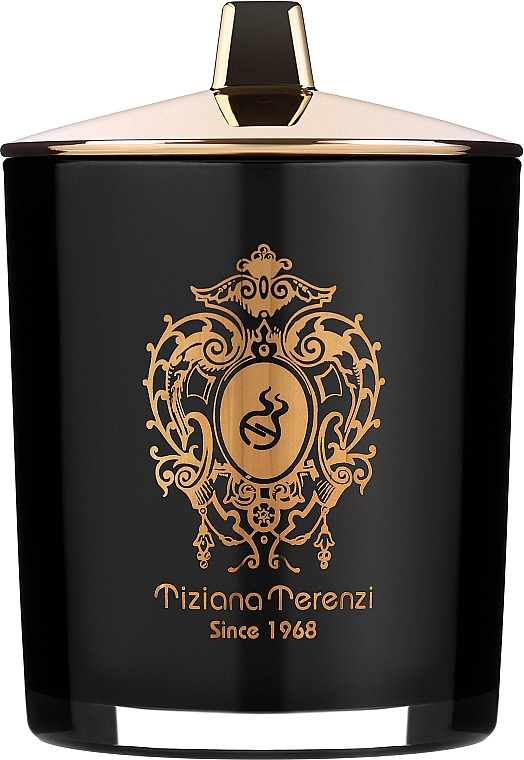 Tiziana Terenzi Black Fire Black Glass - Парфумована свічка з кришкою — фото N1