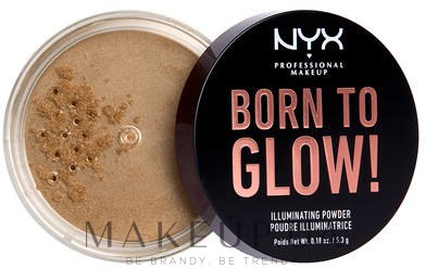 Пудра для обличчя - NYX Professional Makeup Born To Glow Illuminating Powder — фото Ultra light Beam