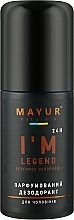 Парфумированный дезодорант для мужчин "I'm Legend" - Mayur — фото N2