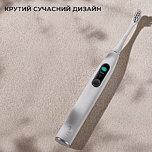 Розумна зубна щітка Oclean X Pro Elite Set Grey, 8 насадок, футляр - Oclean X Pro Elite Set Electric Toothbrush Grey — фото N12