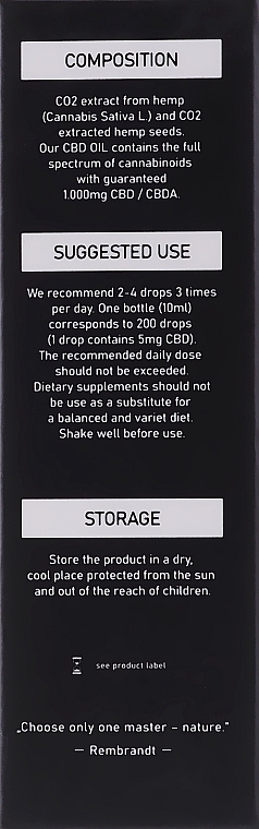 Дієтична добавка з олією канабідіолу 10% - Just Canna CBD Oil — фото N3