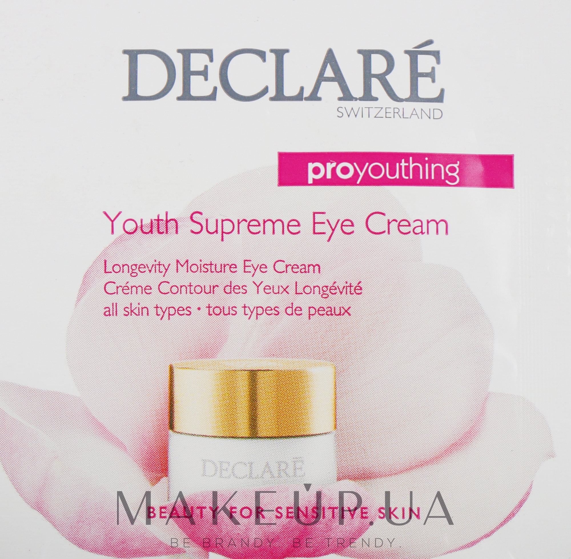 Крем от первых признаков старения для кожи вокруг глаз - Declare Pro Youthing Youth Supreme Eye Cream (пробник) — фото 1.5ml