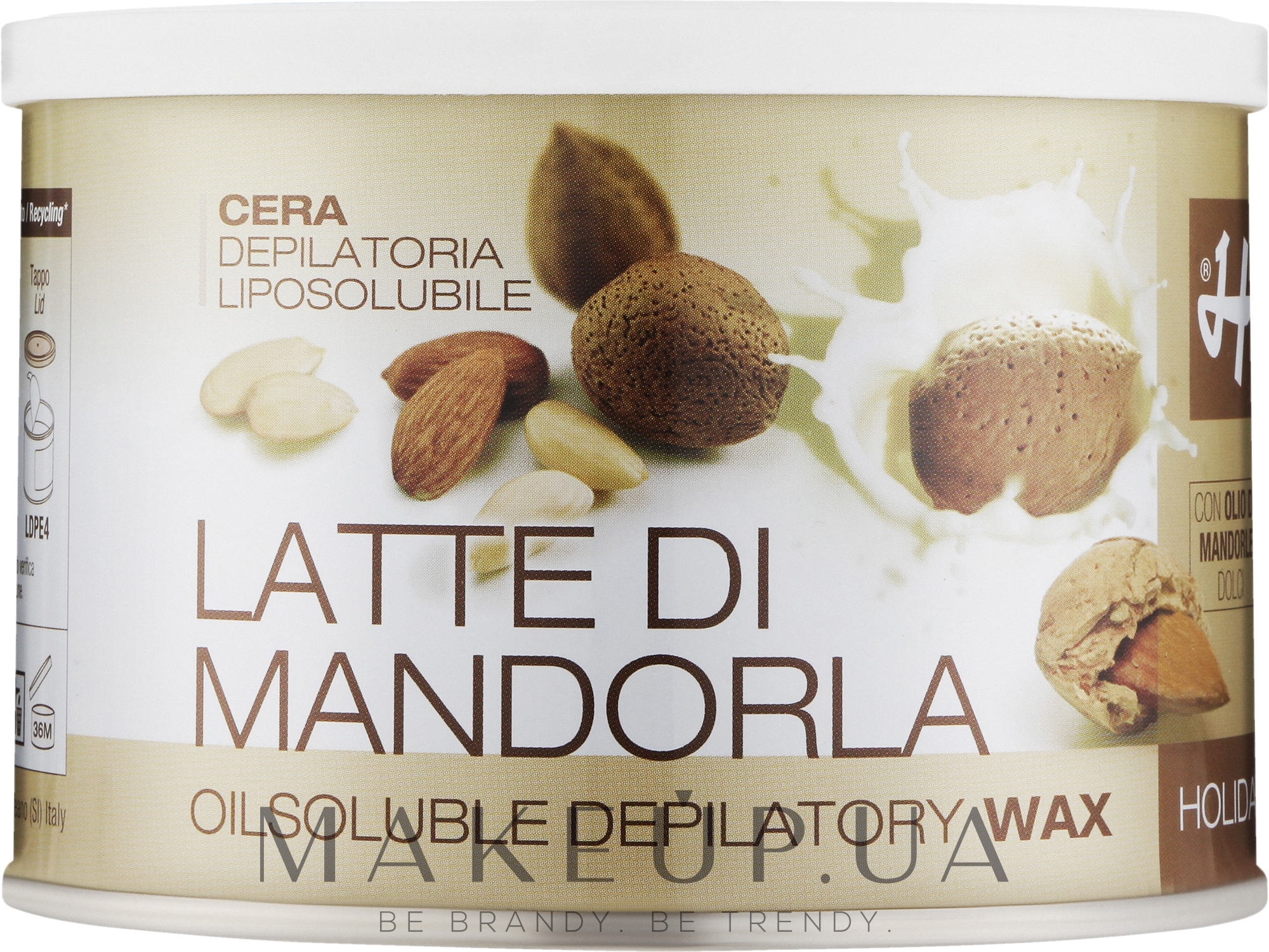 Воск для депиляции "Миндальное молоко" - Holiday Depilatori Wax Latte Di Mandorla — фото 400ml