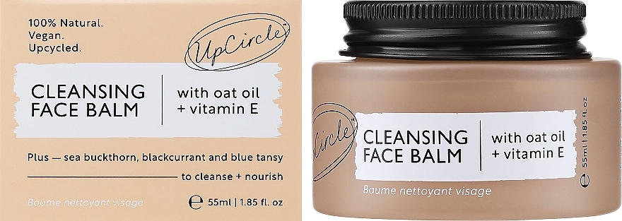 Очищающий бальзам для лица - UpCircle Cleansing Face Balm with Oat Oil + Vitamin E — фото N2