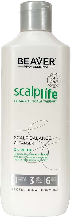 Детокс-шампунь для жирной кожи головы и волос - Beaver Professional Oil Detox Scalp Balance Cleanser — фото N2