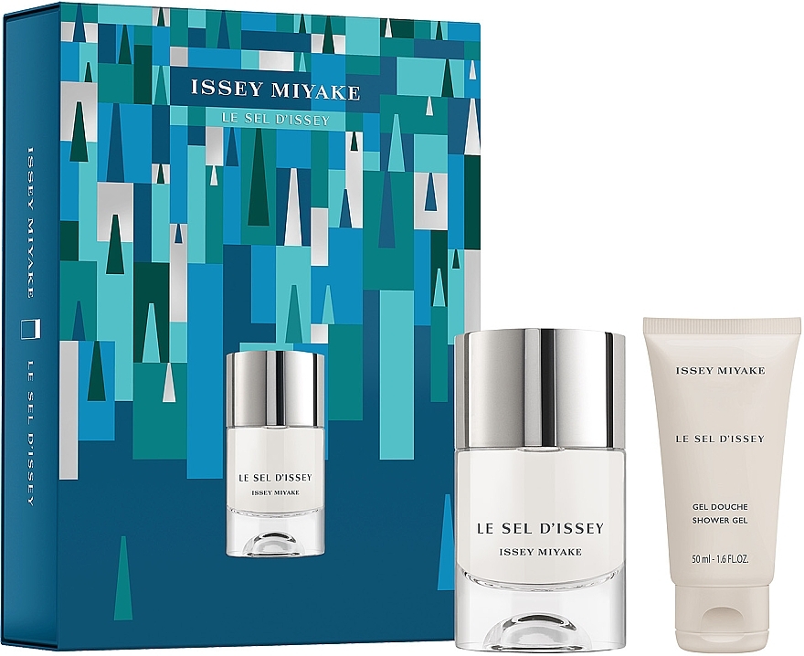 Issey Miyake Le Sel D'Issey Christmas Gift Set - Набір (edt/50ml + sh/gel/50ml) — фото N1