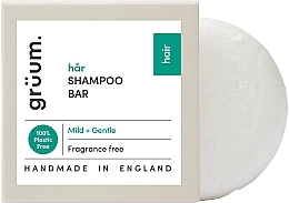 Твердый шампунь для чувствительной кожи головы - Gruum Shampoo Bar Mild & Gentle — фото N1