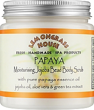Духи, Парфюмерия, косметика Скраб для тела с гранулами жожоба "Папайя" - Lemongrass House Papaya Body Scrub