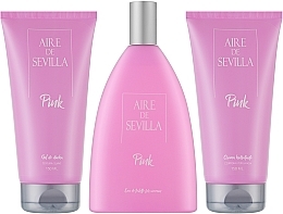 УЦЕНКА Instituto Español Aire De Sevilla Pink - Набор (edt/150ml + sh/gel/150ml + b/cr/150ml) * — фото N2