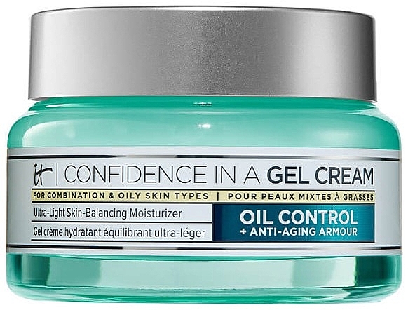 Зволожувальний знежирений крем для обличчя - It Cosmetics Confidence in a Gel Cream Oil Control — фото N1