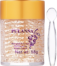 Зволожувальний нічний крем для обличчя з біозолотом і екстрактом винограду - Pulanna Bio-Gold & Grape Moisturizing Night Cream — фото N2