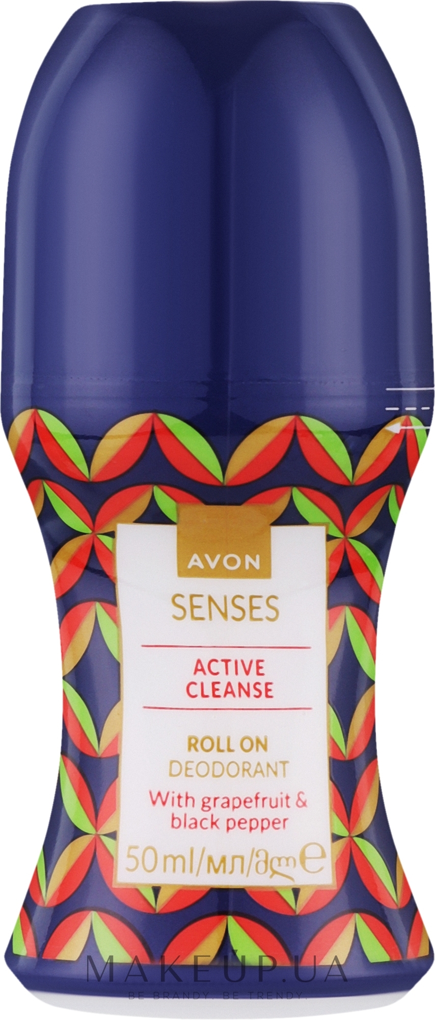 Шариковый дезодорант-антиперспирант "Энергия чемпиона" для мужчин - Avon Senses Active Cleanse Roll On Deodorant — фото 50ml