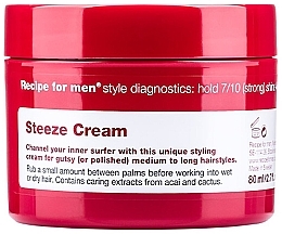 Духи, Парфюмерия, косметика Крем для укладки волос - Recipe for Men Steeze Cream
