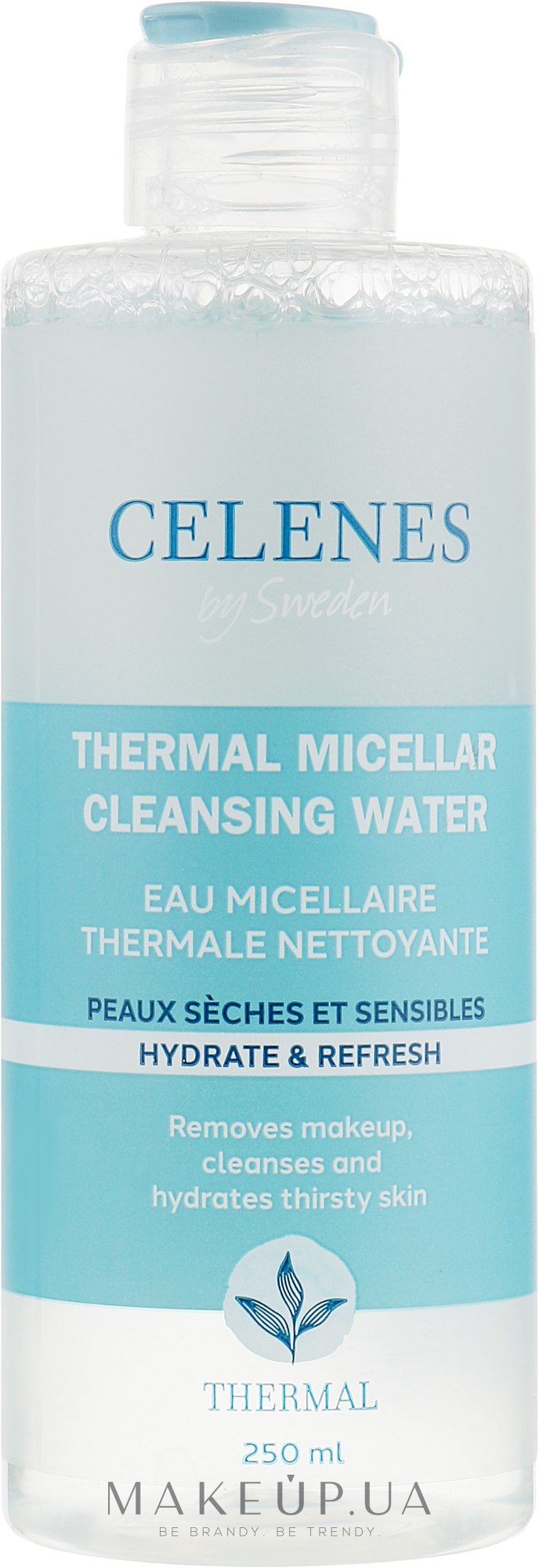 Термальна міцелярна вода для сухої та чутливої шкіри - Celenes Thermal Micellar Cleansing Water Dry and Sensitive Skin — фото 250ml
