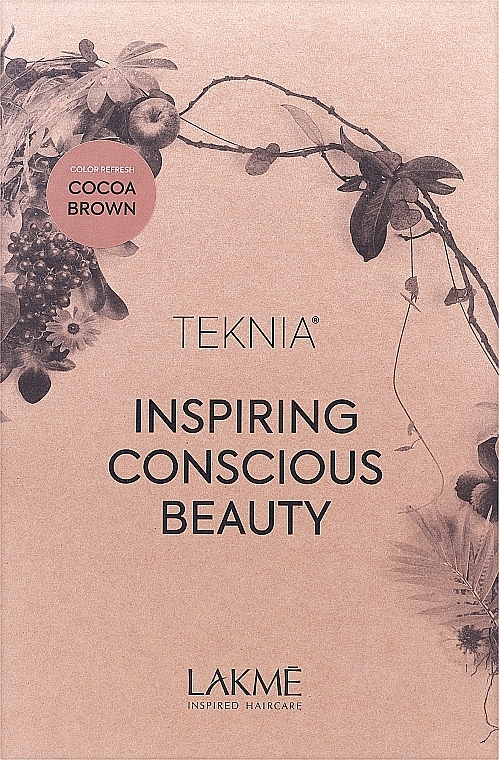Набор - Lakme Teknia Color Refresh Cocoa Brown (shmp/300ml + h/mask/250ml) — фото N1