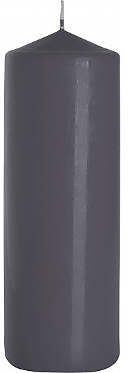Свеча цилиндрическая 80x200 мм, серая - Bispol — фото N1