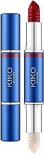 Парфумерія, косметика Помада та база для губ - Kiko Milano Blue Me 3d Effect Lipstick Duo