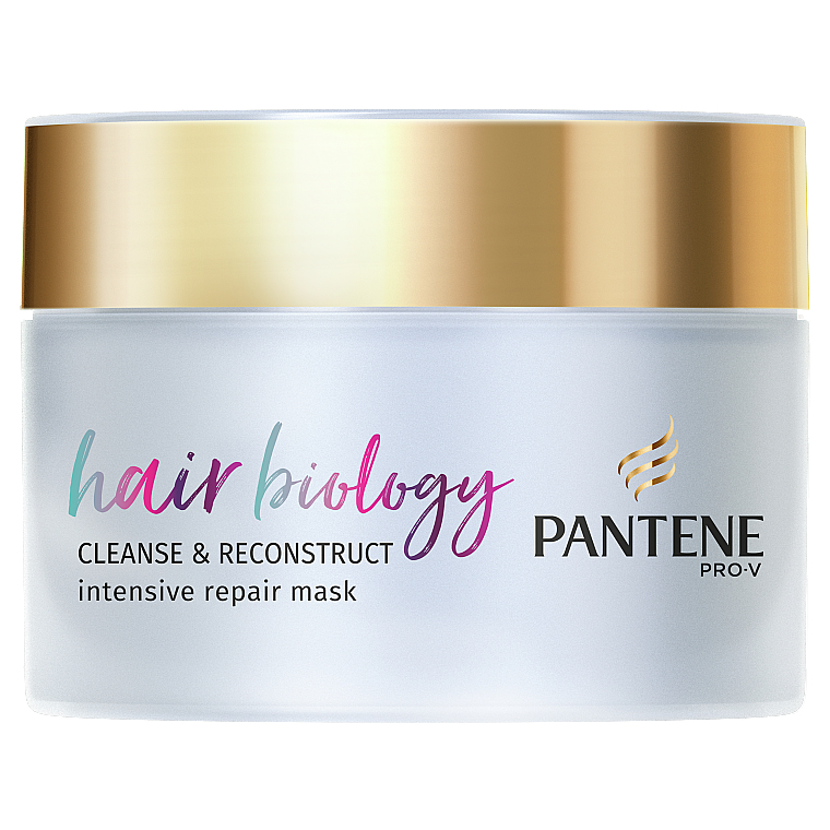 Маска для волосся "Біологія волосся. Очищення та відновлення" - Pantene Pro-V Hair Biology Cleanse & Reconstruct Intensive Repair Mask