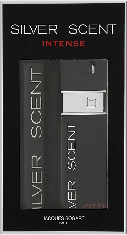 Bogart Silver Scent Intense - Набор (edt/100ml + deo/spray/200ml) — фото N1