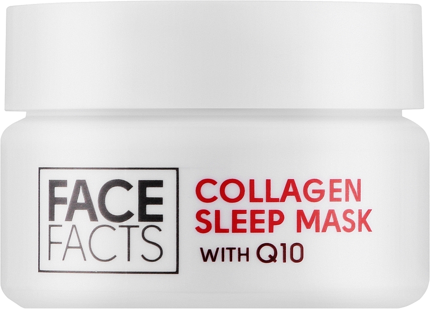 Ночная гель-маска с коллагеном и коэнзимом Q10 - Face Facts Collagen & Q10 Gel Sleep Mask — фото N1