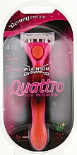 Духи, Парфюмерия, косметика Станок для бритья + 1 сменное лезвие - Wilkinson Sword Quattro For Women Beauty Edition