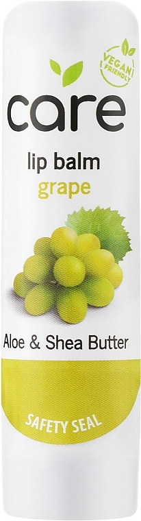 Бальзам для губ "Виноград" - Quiz Cosmetics Lip Balm Care Grape Aloe & Shea Butter