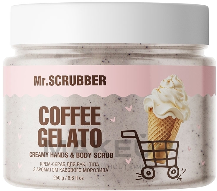 Крем-скраб для рук і тіла з ароматом кавового морозива - Mr.Scrubber Coffee Gelato — фото 250g