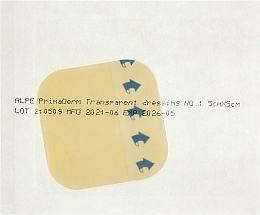 Парфумерія, косметика Пов'язка прозора, 5 х 5 см №1 - Alpe PrimaDerm