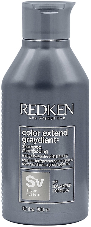 Шампунь для ультрахолодних і попелястих відтінків блонд - Redken Color Extend Graydiant Shampoo — фото N3