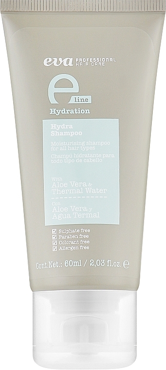 Шампунь для увлажнения - Eva Professional E-Line Hydra Shampoo (мини) — фото N1