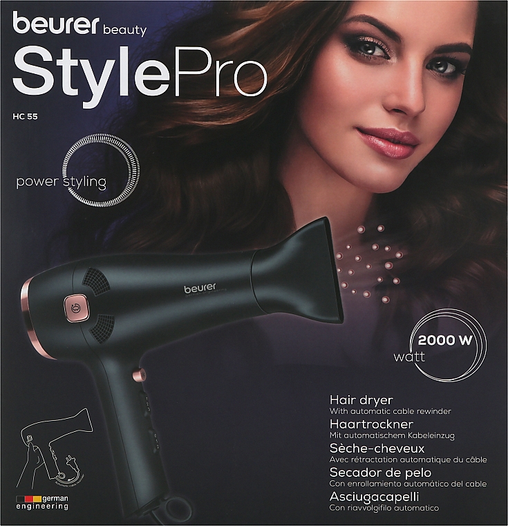 Фен для волосся HC 55 - Beurer 2200w Hair Dryer — фото N2