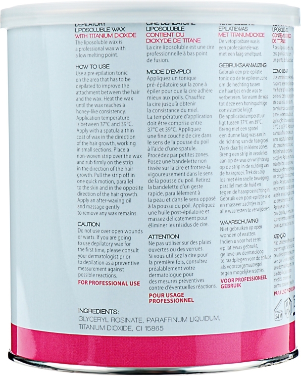 Віск жиророзчинний з титан діоксиду, рожевий - Sibel Epil Depilatory Liposoluble Wax — фото N2
