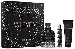 Духи, Парфюмерия, косметика Valentino Uomo Born In Roma - Набор (edt/100ml + edt/10ml + sh/gel/75ml)