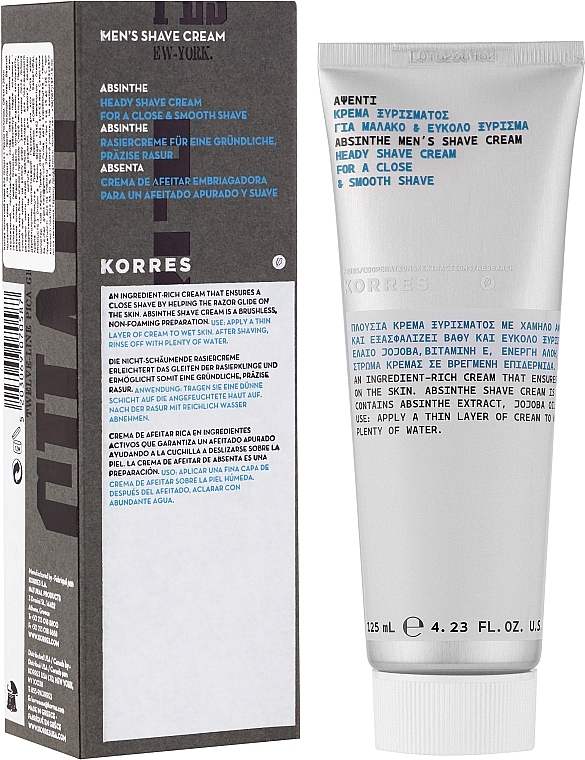 Крем для гоління - Korres Absinthe Heady Shave Cream — фото N2