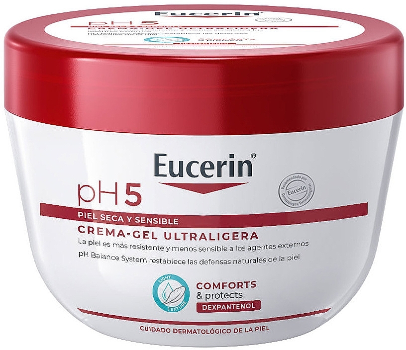 Зволожувальний крем для тіла - Eucerin pH5 Light Gel Cream — фото N1