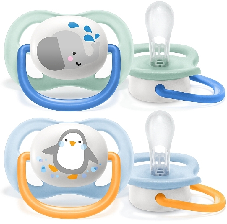 Пустушка ортодонтична, 0-6 місяців - Philips Avent Ultra Air Animal — фото N1