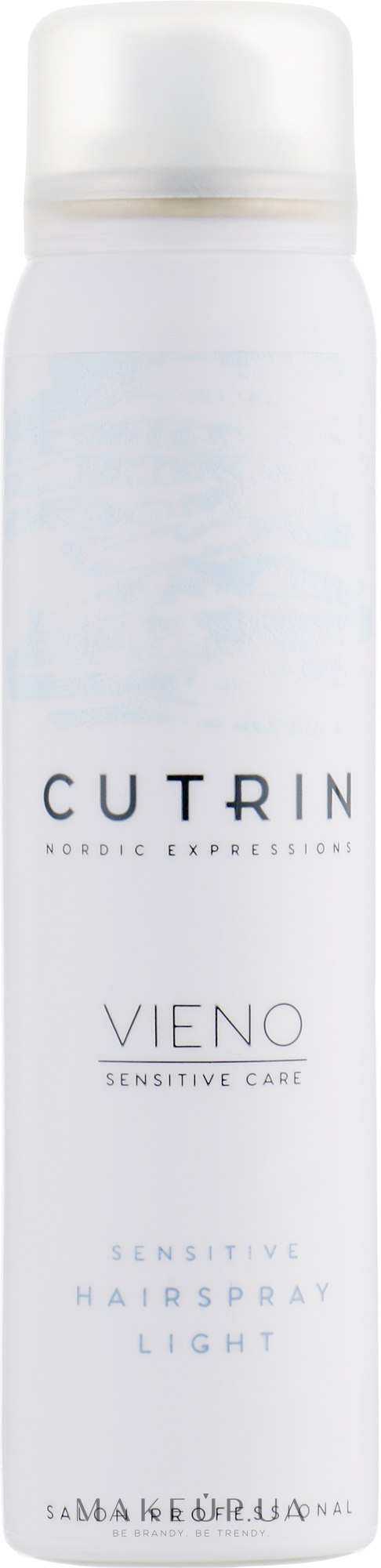 Лак легкої фіксації для чутливого волосся - Cutrin Vieno Sensitive Hairspray Light — фото 100ml
