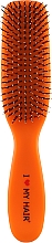 Щетка для волос "Spider Soft", 9 рядов, матовая, оранжевая - I Love My Hair — фото N1