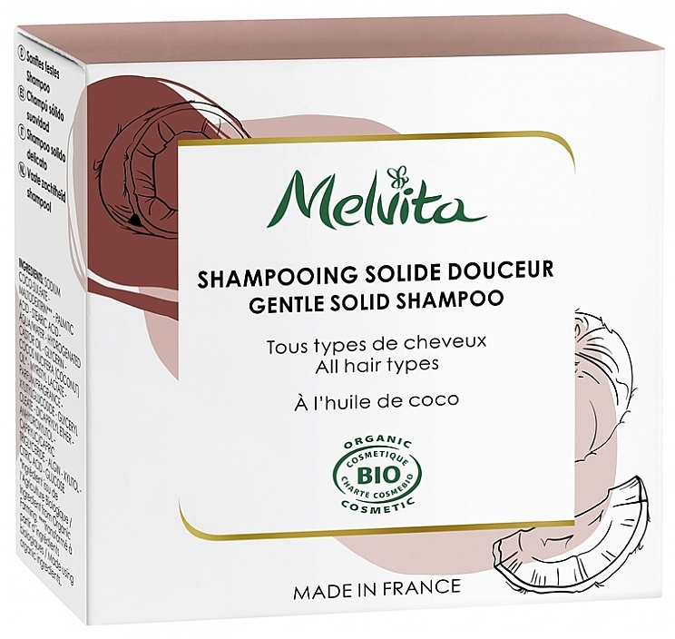 Твердий шампунь - Melvita Gentle Solid Shampoo — фото N1