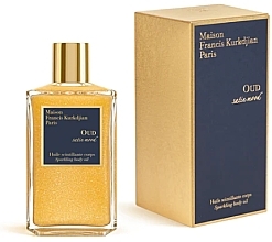 Парфумерія, косметика Maison Francis Kurkdjian Oud Satin Mood Extrait de Parfum Sprarkling Body Oil - Олія для тіла