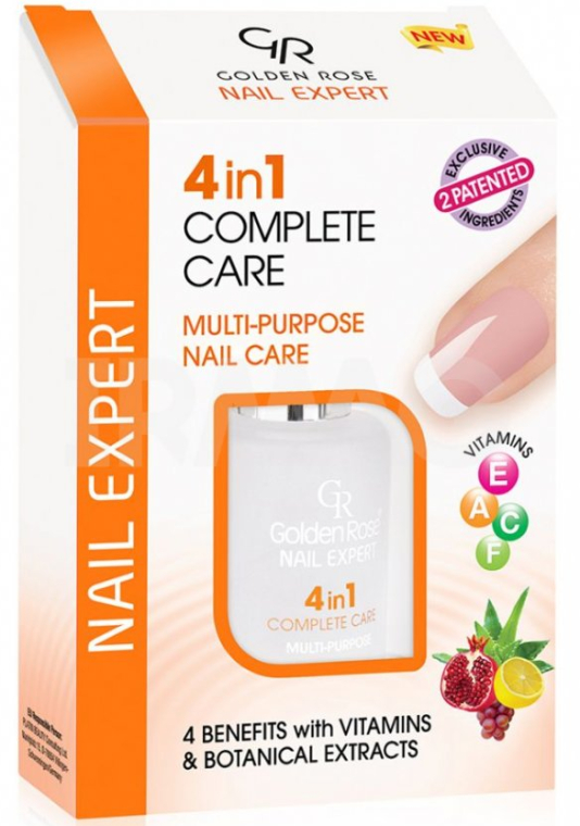 Комплексный уход для ногтей - Golden Rose Nail Expert 4in1 Complete Care Multi-Purpose — фото N1