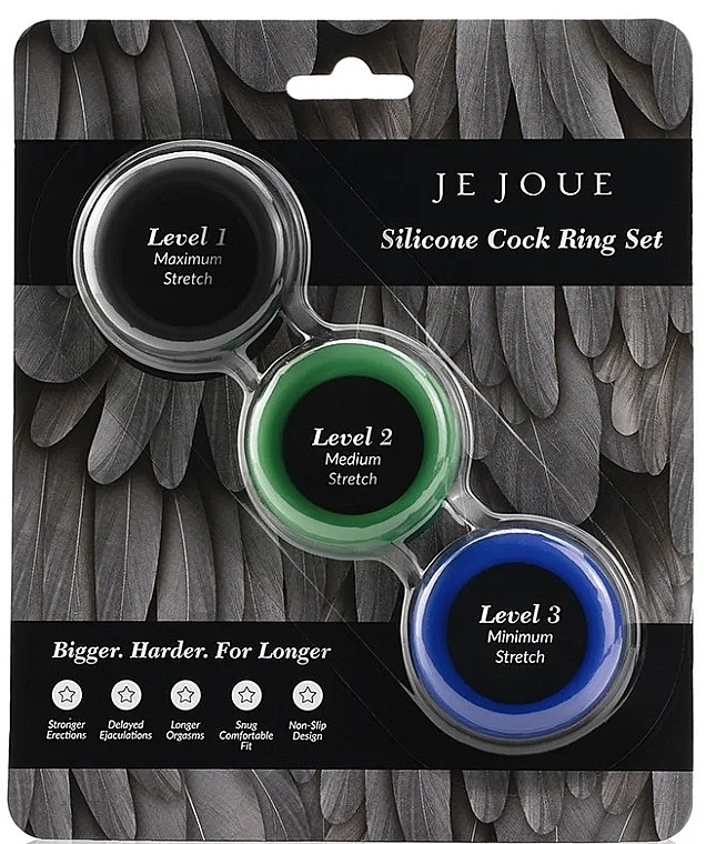 Ерекційне кільце, 3 шт. - Je Joue Silicone Cock Ring Set — фото N1