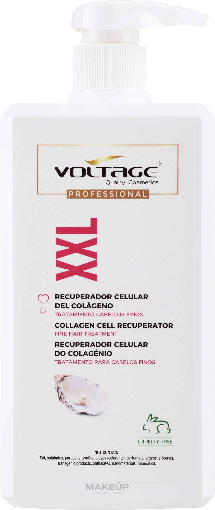 Кондиціонер для волосся з колагеном - Voltage Collagen Cell Recuperator Fine Hair Treatment XXL — фото 1000ml