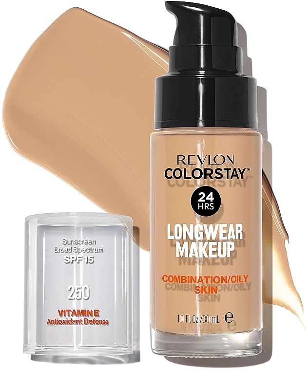 Тональний крем - Revlon ColorStay Longwear Mekeup Vitamin E Combination/Oily Skin SPF 15 — фото N2