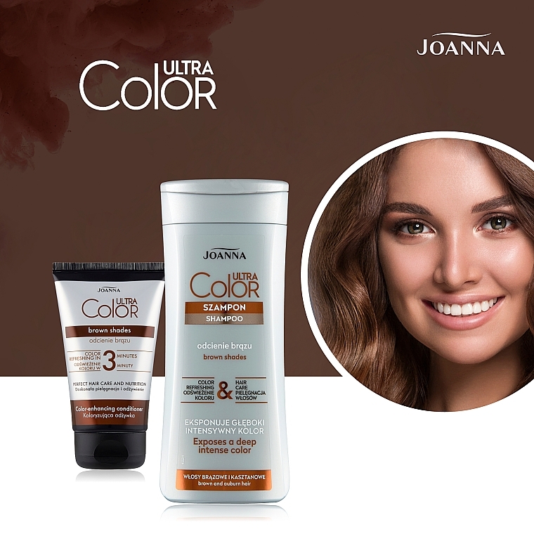 Відтінковий кондиціонер для волосся "Brown Shades" - Joanna Ultra Color System — фото N6