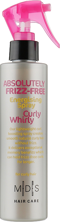 Спрей для волосся - Mades Cosmetics Absolutely Frizz-Free Curly Whirly Energising Spray