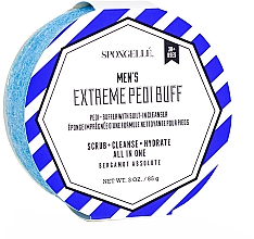 Парфумерія, косметика Чоловіча пінна багаторазова губка для ніг - Spongelle Men's Bergamot Absolute Pedi-Buffer With Bult-In Cleanser