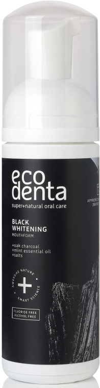 Пена для полоскания полости рта - Ecodenta Black Whitening Mouthfoam — фото N1
