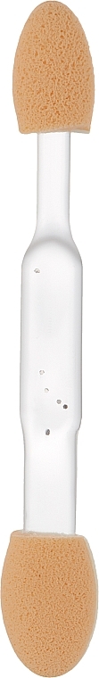 Аппликатор для теней 6,5 см CS08W, прозрачная ручка, белый - Cosmo Shop — фото N1