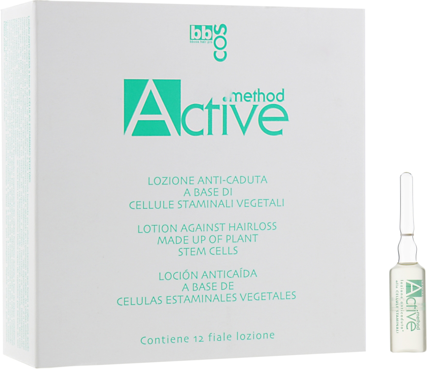 Лосьон против выпадения волос в ампулах - BBcos Method Active Anti-Hairloss Lotion